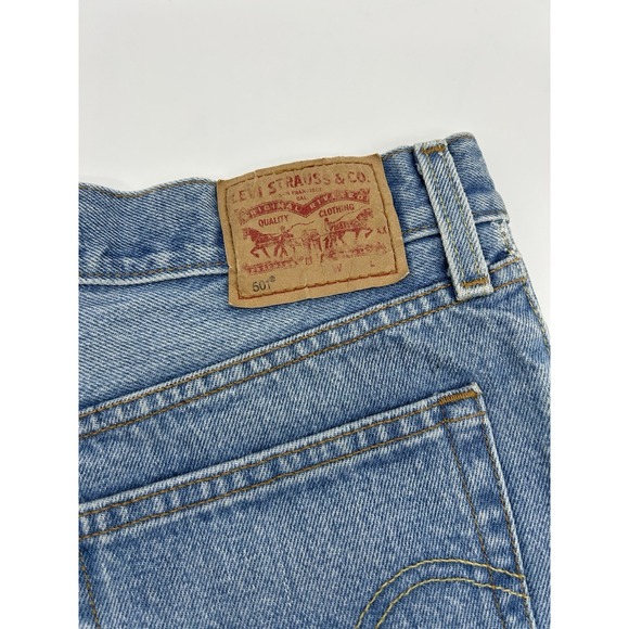 Levi's 501 Denim Shorts Jorts Women's 27 - Picture 2 of 6